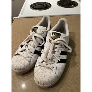 Adidas Superstar C77154 Men’s Shoes Size 7 White Black Sneakers Low Top